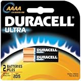 Duracell MX2500B2PK Photo Batteries, Size AAAA  (2 Batteries)