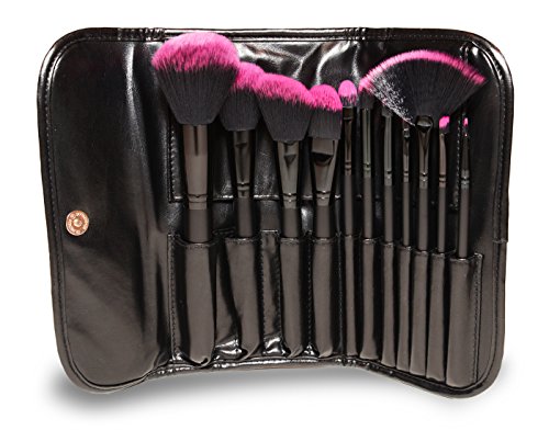 GG Beauty Premium Synthetic Makeup Brush Set 11 Piece - Cosmetics Set, Kit with Black Pouch