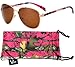 Hornz Pink Camouflage Polarized Sunglasses for Women Western Design