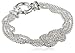 Amazon Essentials Sterling Silver Mesh Love Knot Bracelet, 7.5