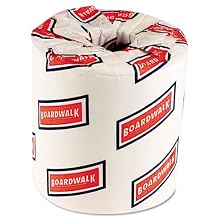 Boardwalk 6180 White 2-Ply Standard Toilet Tissue, 4.5" Length x 3" Width (Case of 96)