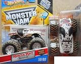 2011 Hot Wheels Monster Jam Mud Truck #59/80 DALMATIAN MONSTER MUTT 1:64 Scale Collectible Truck with Monster Jam TATTOO
