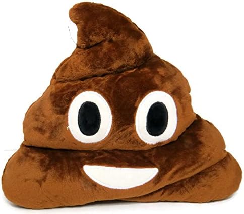 A Set Of Emoji Cell Phone SMS Emoticon Cushion Soft Throw Pillow Plush Toy (Demon + Poop Emoji)