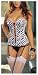 Search : Dreamgirl Women's Zebralicious Reversible Satin Corset