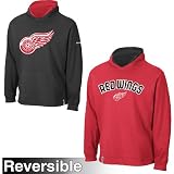 Reebok Detroit Red Wings Face-Off ELITE Reversible Hooded Sweatshirt