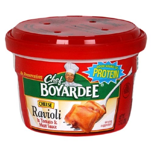 Chef Boyardee Cheese Ravioli, 7.5-Ounce Microwavable Bowls (Pack of 12)
