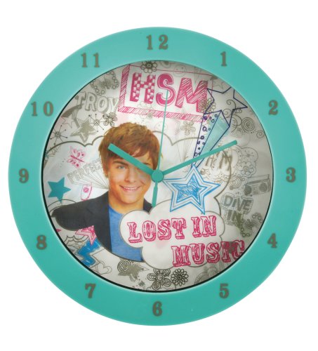 Childrens Toyshop  Kitchen & Housewares : Wesco High School Musical Lenticular Wall Clock - Graffiti Design