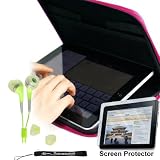Premium anti-slip high quality Durable Hard Nylon Cube Case for Apple iPad 3G tablet / Wifi model 16GB, 32GB, 64GB. Apple iPad Accessories+ Includes a 4-inch eBigValue (TM) Determination Hand Strap + Anti-Glare Screen Protector for IPad Tablet (All Models) + Fashion Earbud Headset Headphones 3.5mm In-Ear Stereo ( Green )