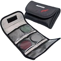 Adorama Slinger Filter Wallet "P" Holds Six 82mm Round or Six "P" Series Square Filters, Black.