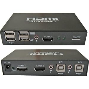 Buy RF Link Home Audio - Rf Link-home Audio/video Araneus Usa, Inc&nbsp;2-port Hdmi Usb Kvm Switch With [huk-1020] -