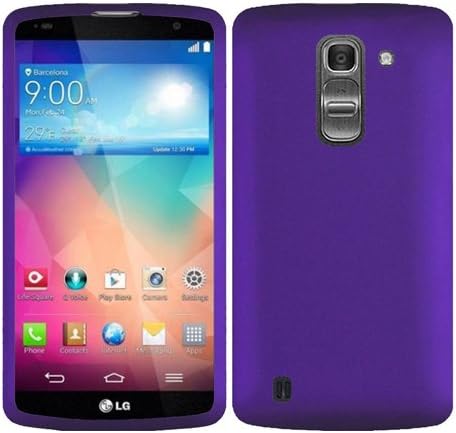 iFase (TM) LG G Vist/G PRO 2 D838 Cell Phone Rubber Purple Protective Case Faceplate Cover