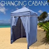 Portable Changing Cabana Tent Patio Beach Pool Navy Blue