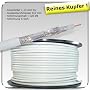 SAT Antennen Koax Kabel HDTV Antennenkabel 120db 50m - Reines Kupfer !