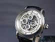 ADEE KAYE STAINLESS STEEL BIG SKELETON AUTOMATIC WATCH