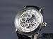 ADEE KAYE STAINLESS STEEL BIG SKELETON AUTOMATIC WATCH