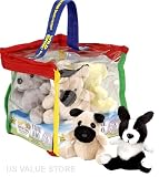 Miniature Plush Puppy Value Bag. 5 Puppies!