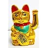 Winkekatze MANEKI NEKO 6" / 16cm gold