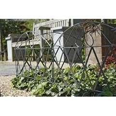 Gartenzaun Bettbegrenzung 3tlg 50x40cm