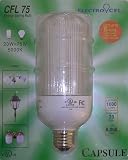 Tools & Hardware : ElectroCFL Capsule CFL75 Energy Saving Light (Uses 20W = 75W Output) -- 12 Pack