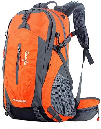 Outdoor Camping Rucksack Travel Hiking Waterproof Luggage Bags Backpack 40L/50L Color:Orange Capacity:40L