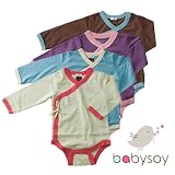 Babysoy Kimono Onesie in Tea