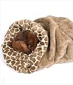 Giraffe Cuddle Cup Bed for Dogs by Susan Lanci by Susan Lanci Designs