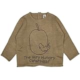 アスナロ（トップス トレーナー） はらぺこあおむし セーター ベビー 男児 長袖 トップス 刺繍 80 Ｌブラウン