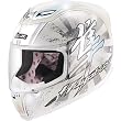 Icon Hayabusa Men's Airframe Road Race Motorcycle Helmet - White/Chrome