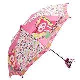 Skelanimal Girl's Pink Collapsible Umbrella