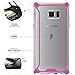 Galaxy Note 7 Case, POETIC Affinity Series Premium Thin/No Bulk/Clear/Dual material Protective Bumper Case for Samsung Galaxy Note 7 (2016) Pink/Clear