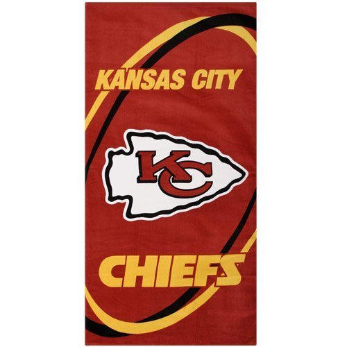 NFL Football Kansas City Chiefs Beach Towel = Can Be Used for Bath