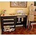 Arrow Compact Airlift Sewing Machine Cabinet - Black