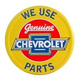 Genuine Chevrolet Parts Round Metal Sign