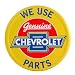 Genuine Chevrolet Parts Round Metal Sign
