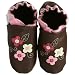 Robeez Infant/Toddler Wild Rose Slip-On,Brown,18-24 Months (US Toddler 6.5-8 M)