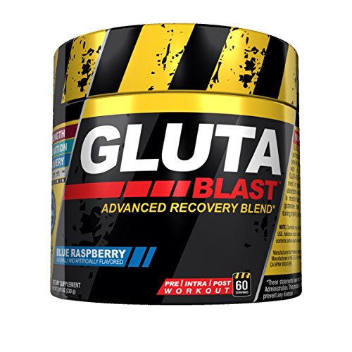 Promera Health Con-Cret Gluta Blast Advanced Recovery Blend, Blue Raspberry, 8.04 Ounce