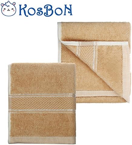 KSB L Size 12''*26'' Newborn Baby Organic Cotton Towels,Nursing Handkerchief For Boys And Girls ,Best Gift For Children And Kids (2 PCS Brown)