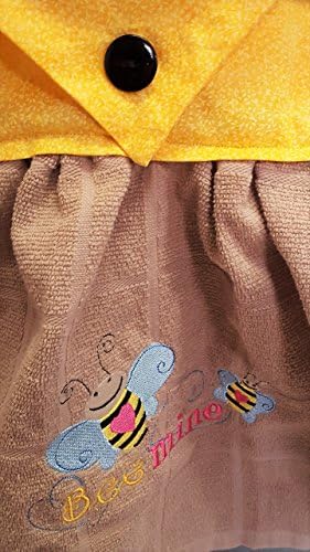 Embroidered Hanging Valentine Kitchen Towel