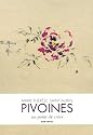 Pivoines au point de croix