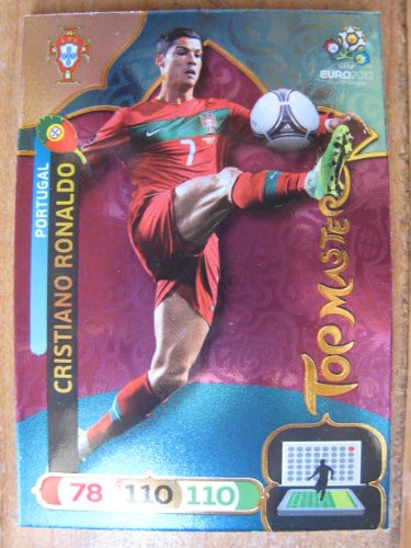 Cristiano Ronaldo R Madrid Top Master Panini Euro 2012 Adrenalyn Xl Card Rare