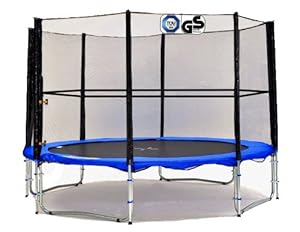 L-TR-305 - LifeStyle ProAktiv - Cama elástica - Trampolin de Jardin con Red de Seguridad 305 cm Ø - 10ft - Ultimas TÜV / GS certificación - LS-T305-PA10