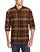 G.H. Bass & Co. Men's Fireside Flannels Long Sleeve Button Down Shirt, Arabian Spice, Large