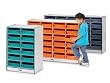 30 PAPER-TRAY CUBBIE With paper-trays - GREEN