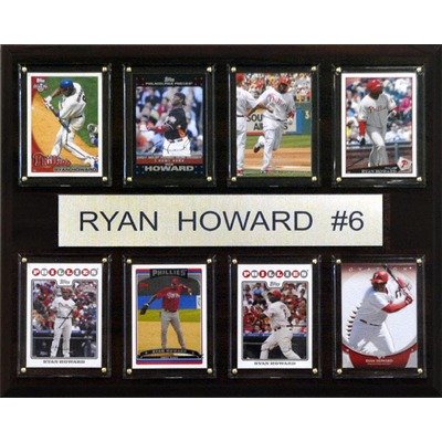 MLB Philadelphia Phillies 8 Ryan Howard Card Plaque