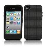 splash RaveSkin Rubberized Case for iPhone 4 AT&T and Verizon (BLACK)