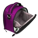Top Rated Nikon 1 Camera Case - Flip Out Design Accessories Bag Bundle ( Purple Laurel Luxury Woven Case ) **Guaranteed to fit Any Nikon 1 Digital Camera System - Camera of the Future**