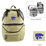 Kansas State Wildcats NCAA Zuma Insulated Backpack (Beige) (Embroidered Logo)