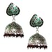 Jhumka Earrings Silver Enamel Jewelry 1.50 inches (erg154)