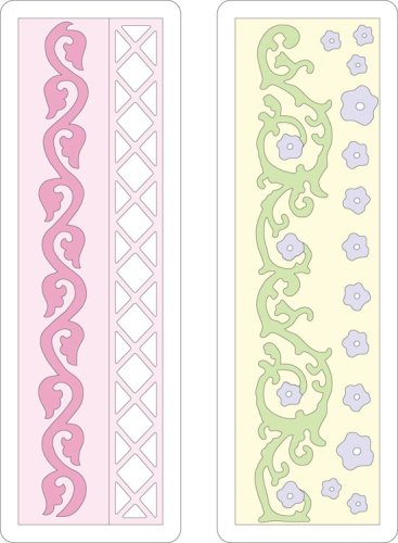 Cuttlebug 2-Inch By 6-Inch Floral Borders Dies