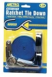 Metro Ratchet Strap with Hook - 4.5m L, 1500 lbs/680 KG capacity
